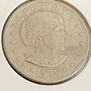 Vintage 1979 S Susan B Anthony One Dollar Coin